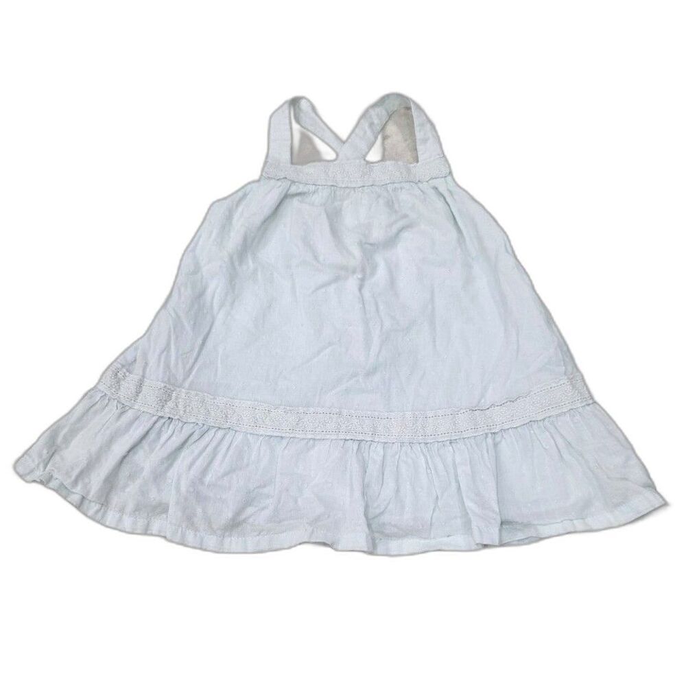 Shabby Chic Pale Blue Swiss Dot Sundress 4T